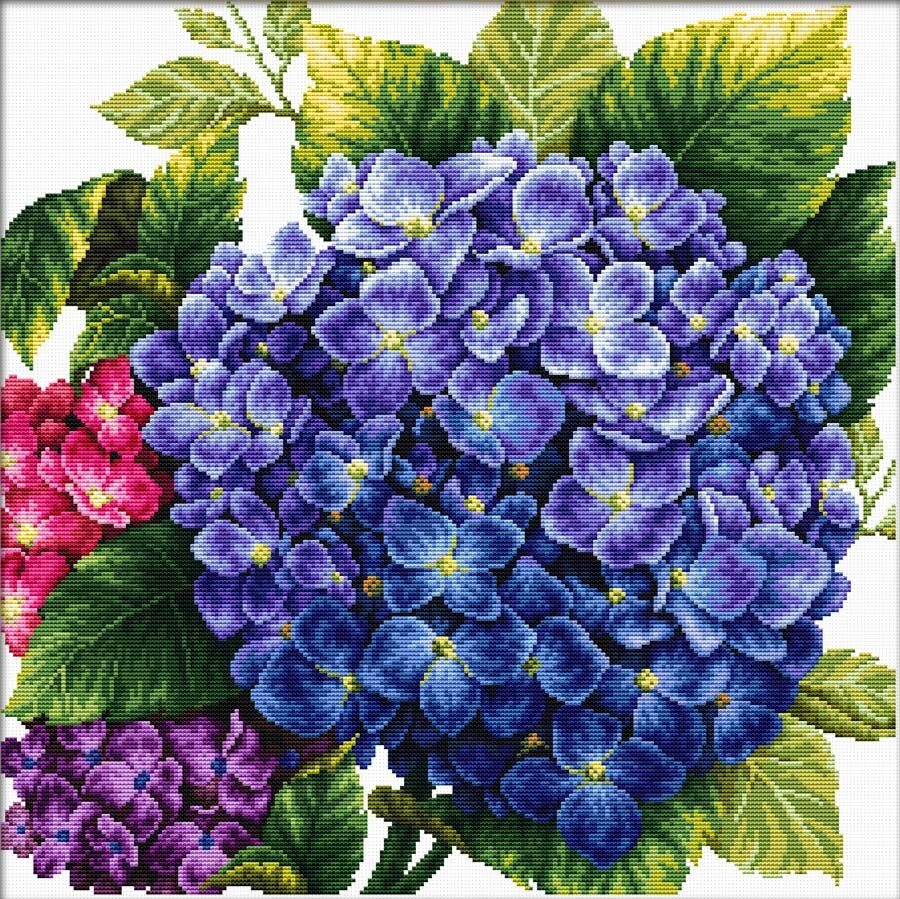 Ladybird Kit Punto de Cruz  Hortensia