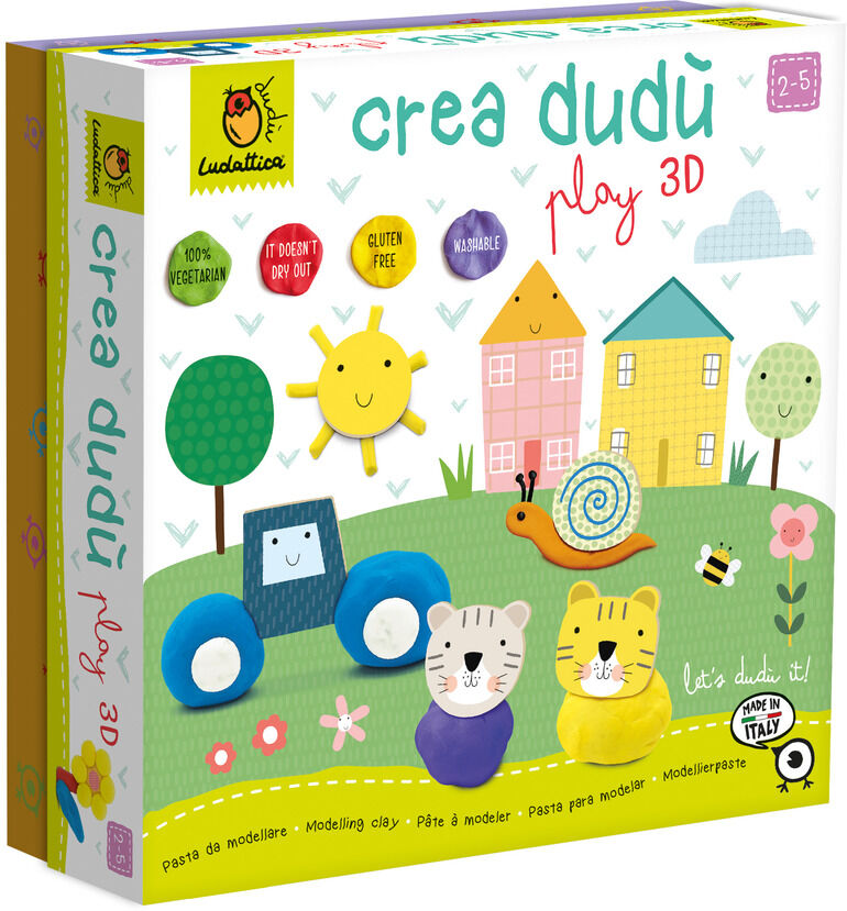 Ludattica Crea Dudù Play 3D - Pasta de Modelar