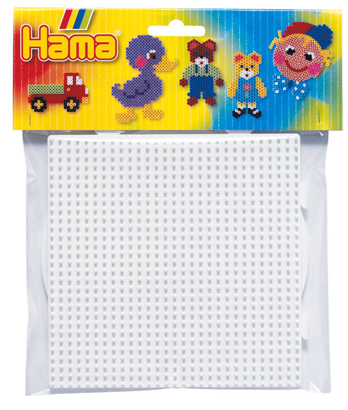 Hama Bases cuadrada y circular  Midi 2u blanco