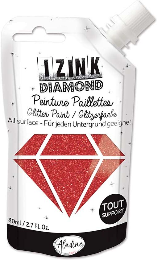 Aladine Pintura Izink Diamond  Rojo