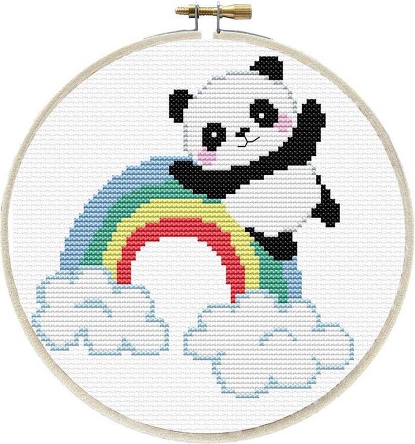 Ladybird Kit Punto de cruz  bastidor Panda