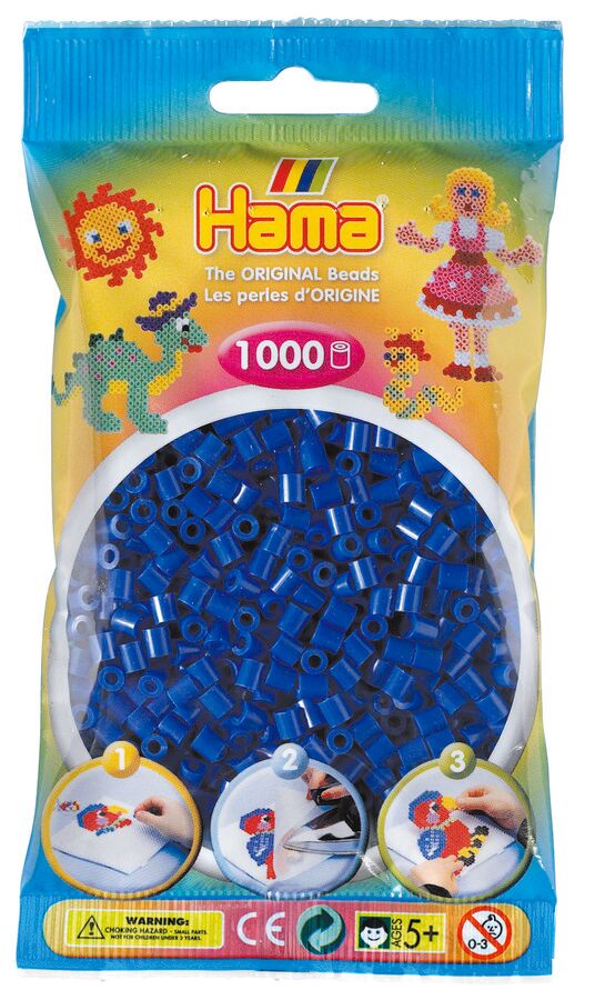 Hama Cuentas azul oscuro 1000 unidades