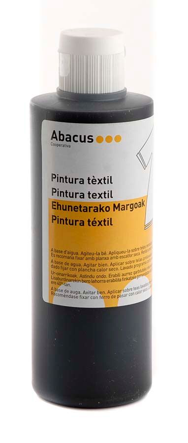 Abacus Pintura textil  200ml negro