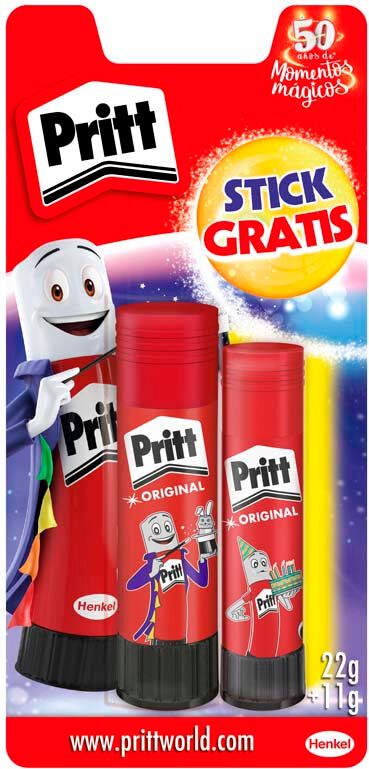 Pritt Barra de cola  Back to School Sport 22gr+11gr 2 unidades