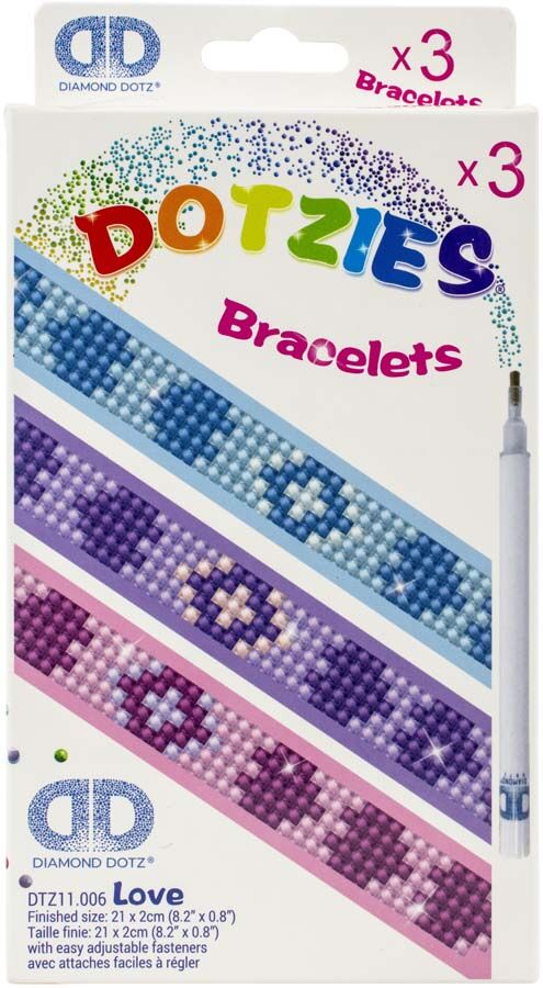 Diamond Dotz Dotzies Pulseras Love 3u