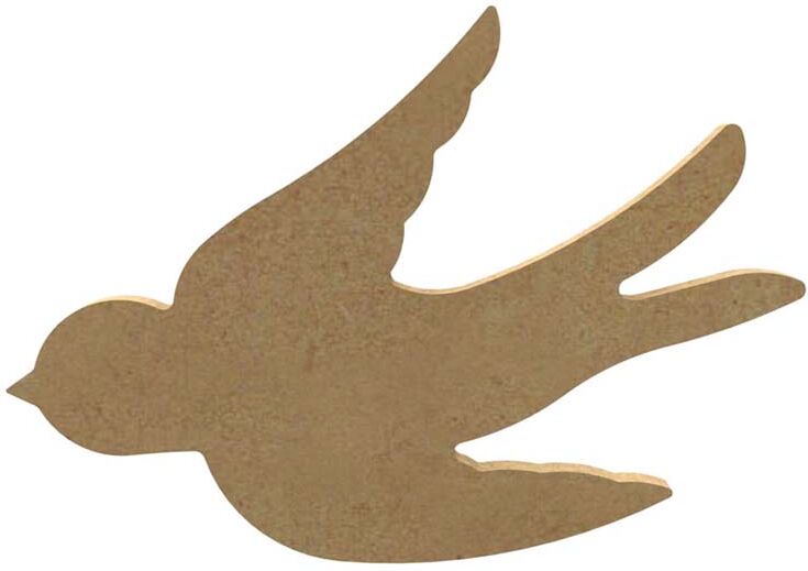 Gomille Figura Madera  15x10cm Golondrina