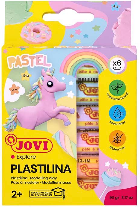 Jovi Plastilina  Pastel 15g 6 colores