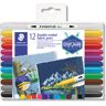 Staedtler Rotulador  Textil doble punta 12 colors