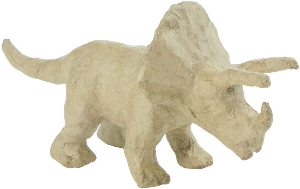 Décopatch Figura papel maché  Triceratops 16cm