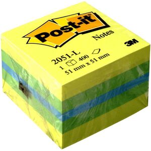 3M Notas adhesivas Post-It de 51x51 mm, amarillo