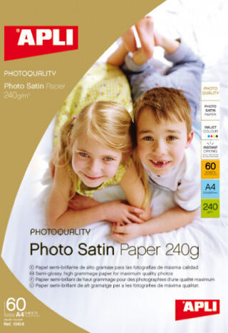 Apli Papel fotográfico  Photo Satin A4 240g 25 hojas