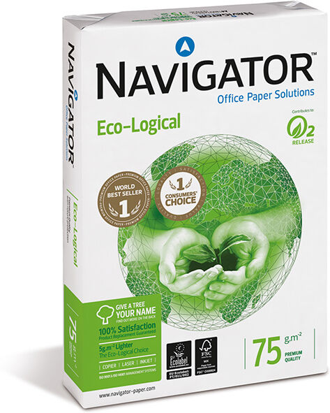 Navigator Papel  Eco-Logical A4 75g 500 hojas