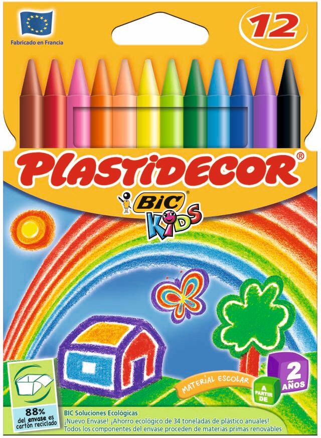 Plastidecor Ceras  12 colores