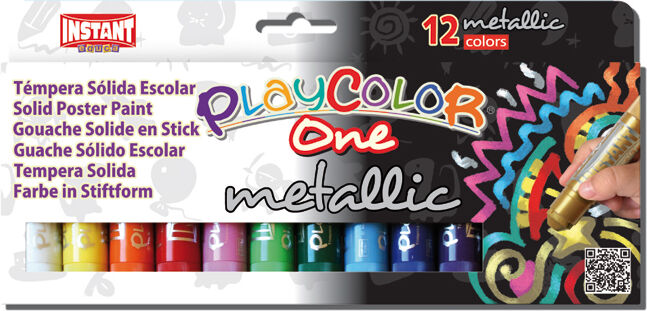 Playcolor Témpera metalizada  barra 12u