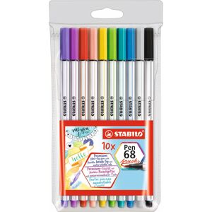 Stabilo Rotuladores  Pen68 Brush 10 colores