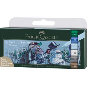 Faber-Castell Pitt Artist Pen brush Winterlude 6 colores