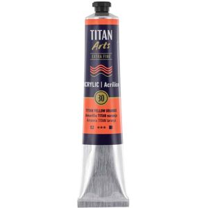 Titan Arts Pintura acrílica Titan 60ml amarillo Titan naranja