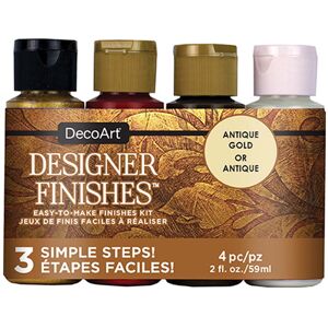 DecoArt Designers Finishes Oro Antiguo 4 colores