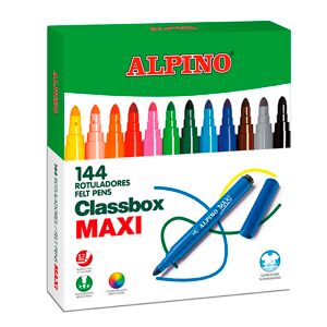 Alpino Rotuladores de colores  Maxi 144u Pack escolar