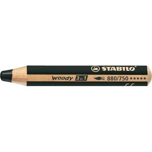 Stabilo Lápiz acuarelable  Woody negro 5u