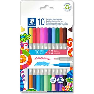 Staedtler Rotuladores  doble punta bicolor 10u