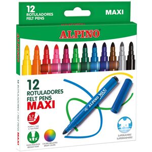 Alpino Rotuladores de colores  Maxi 12u