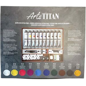 Titan Arts Caja madera Acrílico Titan 60ml