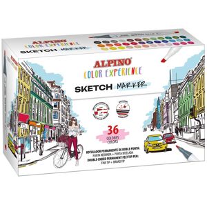 Alpino Marcadores Sketch  Color Experience 36 colores