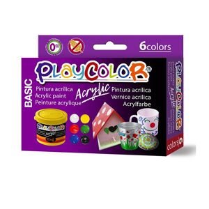 Playcolor Kit pintura acrílica Basic 40ml 6u.
