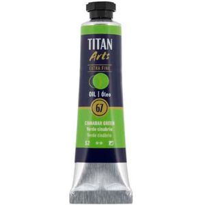 Titan Arts Pintura al óleo Titan 20ml verde cinabrio