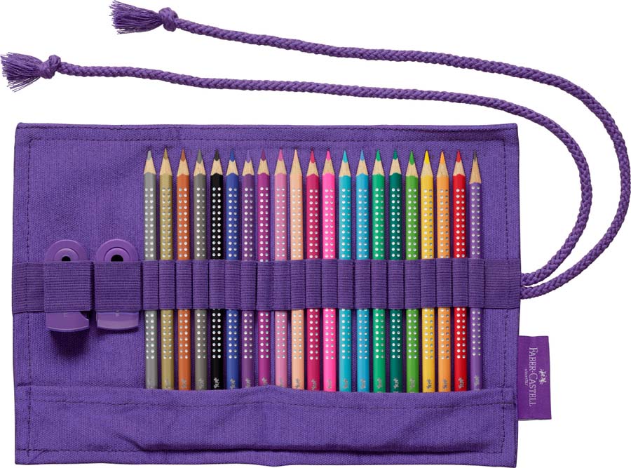 Faber-Castell Lápices  Sparlke estuche enrollable 20 colores