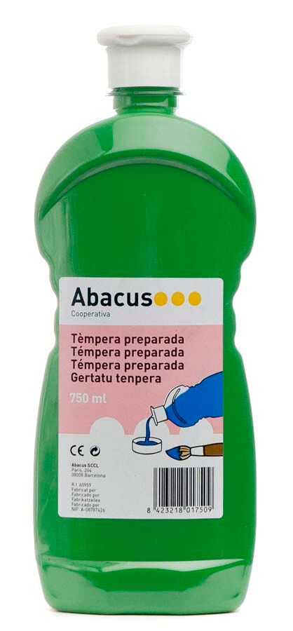 Abacus Témpera preparada  750ml verde