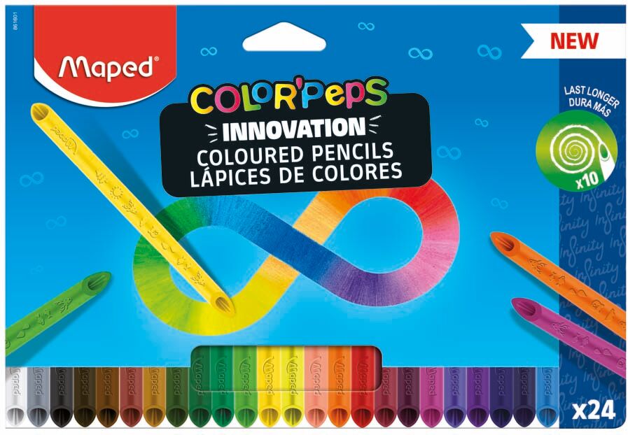 Maped Lápices  Peps Infinity 24 colores