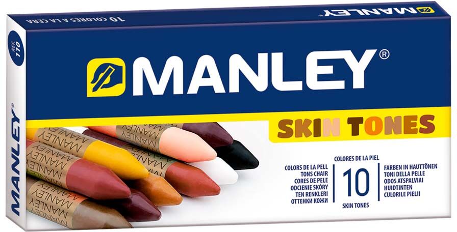 Manley Cera grasas  tonos piel 10 colores