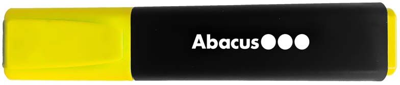 Abacus Marcador fluorescente  amarillo 10u