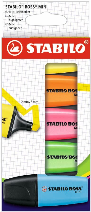 Stabilo Marcadores  Boss Mini 5 colores