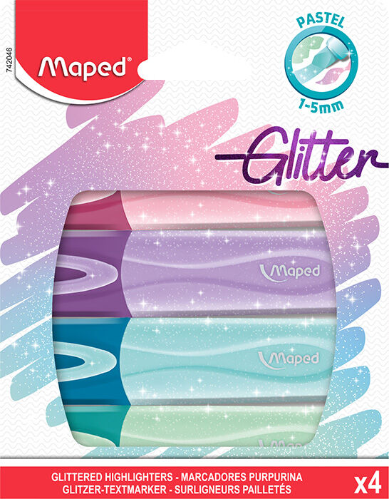 Maped Rotuladores  Fluor Glitter 4 colors