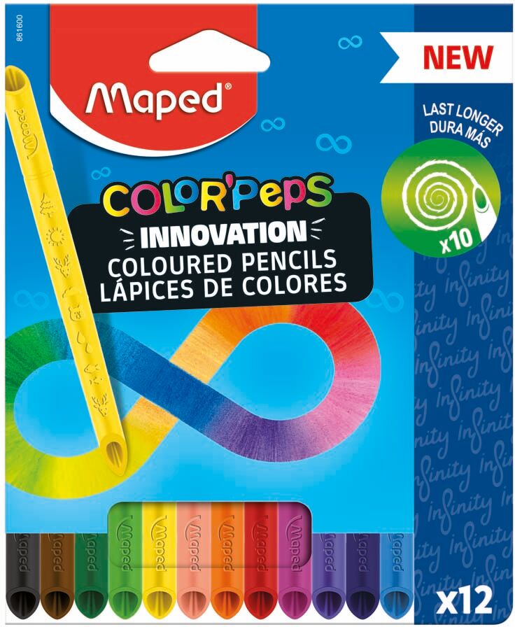 Maped Lápices  Peps Infinity 12 colores