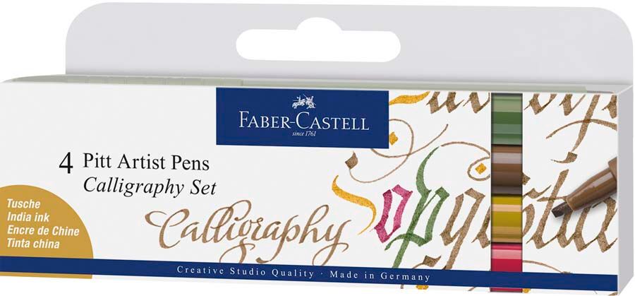 Faber-Castell Rotuladores Pitt Calligraphy 4 colores