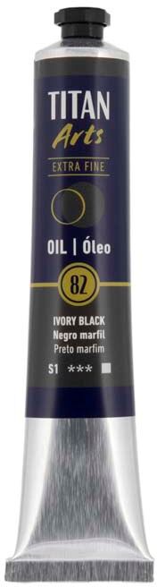 Titan Arts Pintura al óleo Titan 60ml negro Iivori