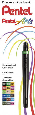 Pentel Recambio Pincel  XGFL verde