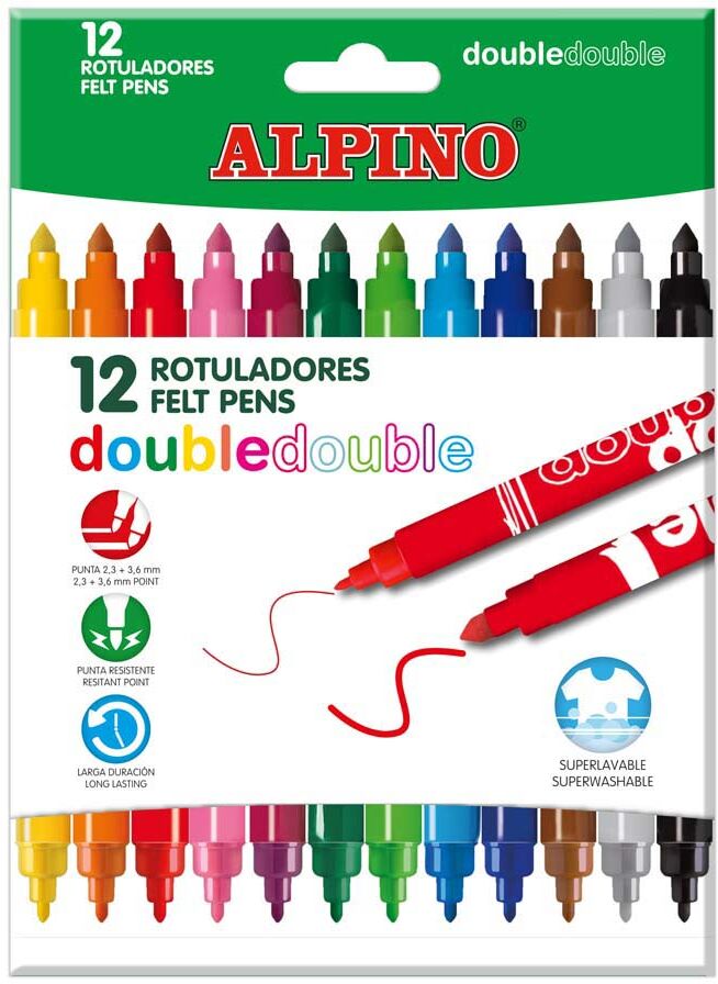 Alpino Retoladors  Double Double 10+2 colors