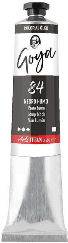 Titan Arts Pintura al óleo Goya 20ml negro humo