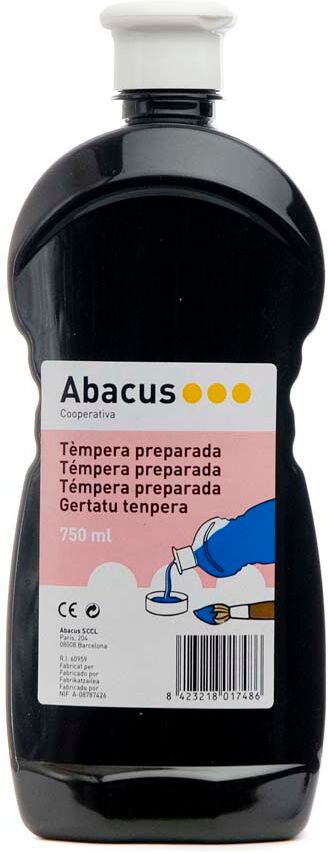 Abacus Témpera preparada  750ml negro