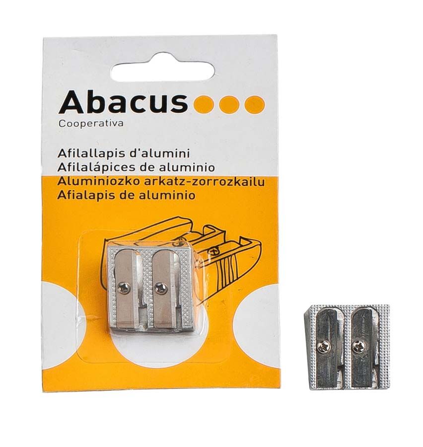 Abacus Sacapuntas doble de metal  1u