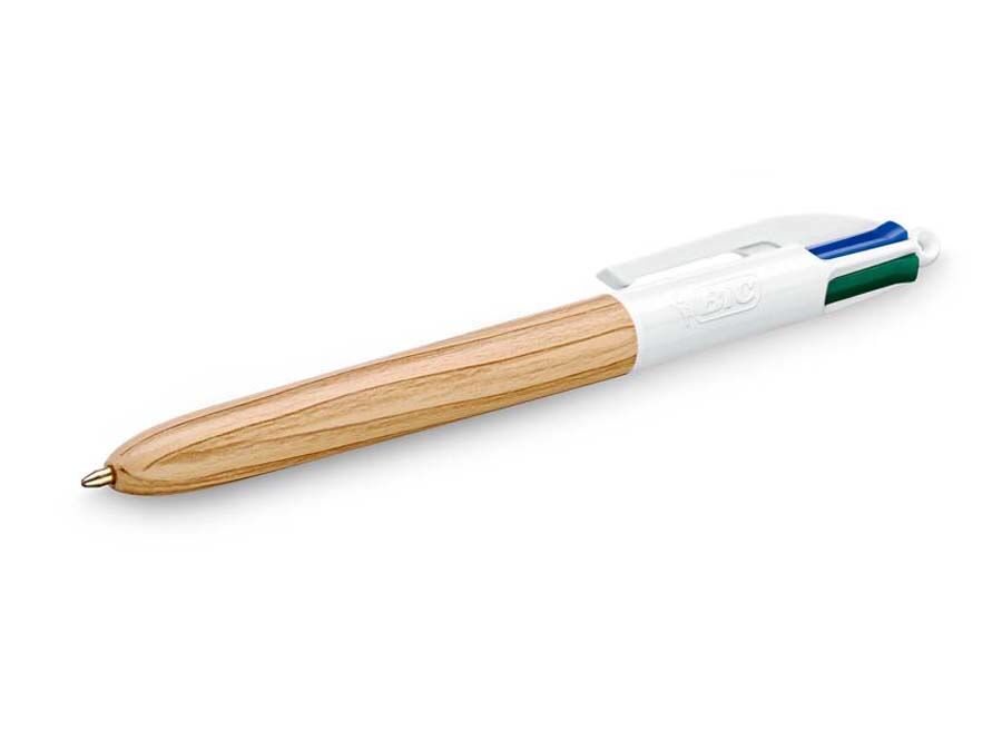 Bic Bolígrafo 4 colores  Wood 12u