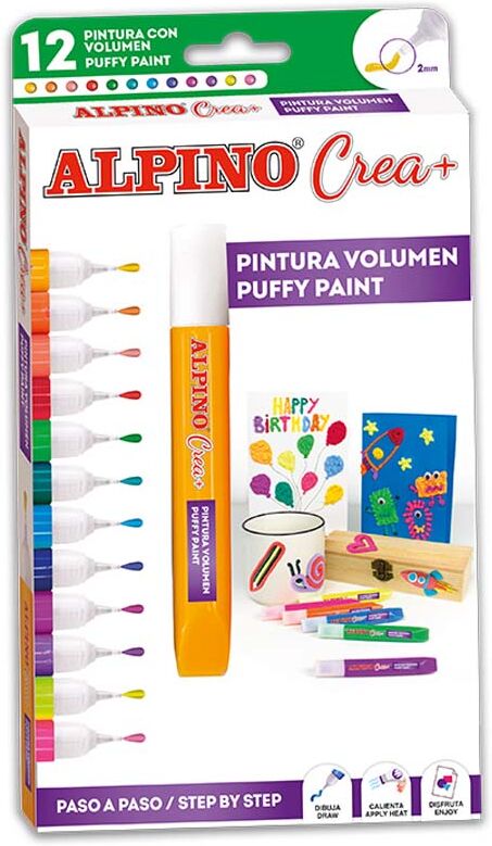 Alpino Pintura 3D  Crea, 12 colors