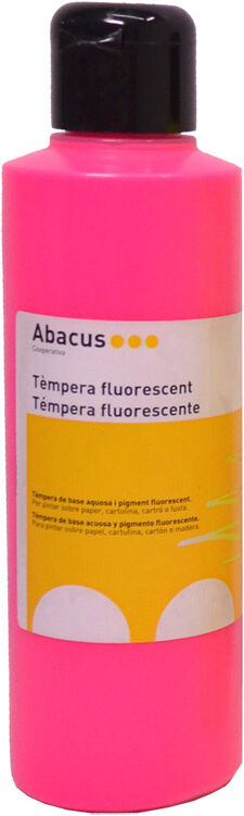 Abacus Témpera fluorescente  250ml Fluo rosa