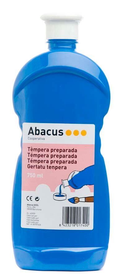 Abacus Témpera preparada  750ml azul cian