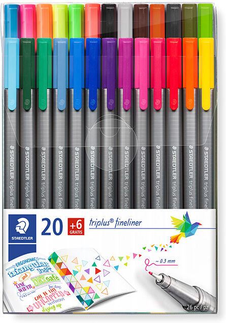 Staedtler Rotuladores Triplus Fineliner Pen 26 colores